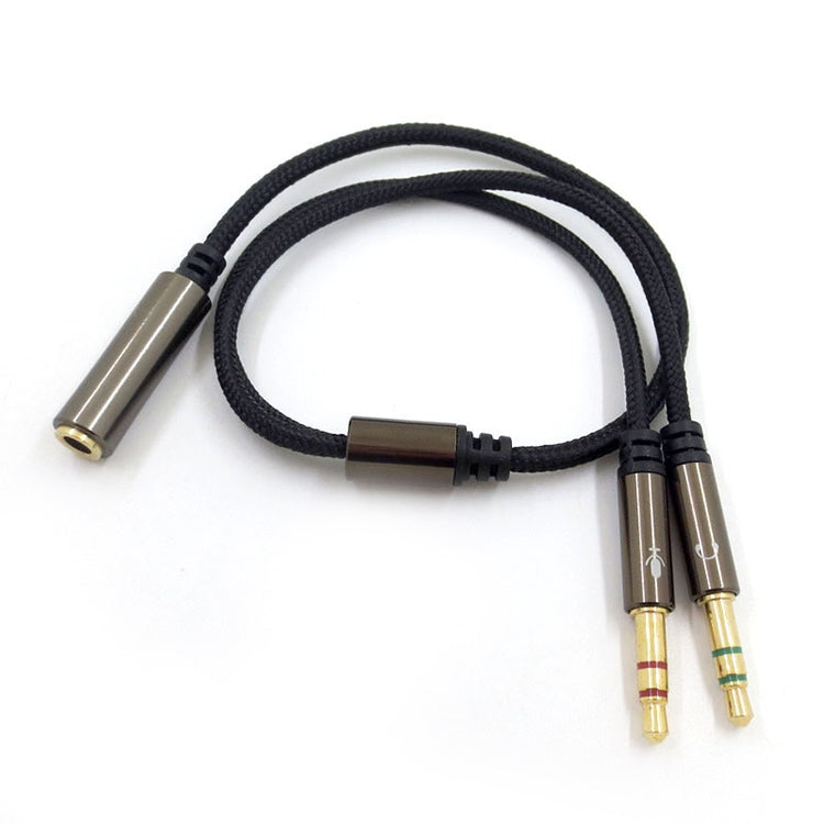 ZS0135 For SteelSeries Arctis 3 / 5 / 7 3.5mm Female to Dual 3.5mm Male Earphone Adapter Cable, Cable Length: 30cm