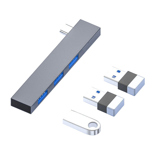 839 USB-C/Type-C Male to Dual USB 2.0+USB 3.0 Female Adapter