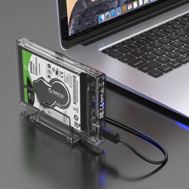 Transparent Series 2.5 inch 10Gbps Hard Drive Enclosure with Stand