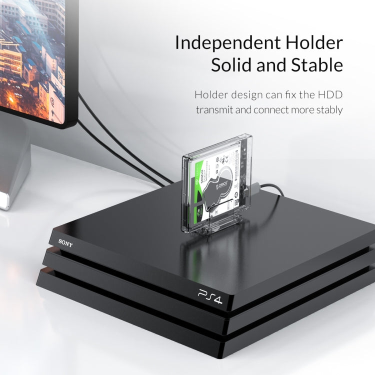 Transparent Series 2.5 inch 10Gbps Hard Drive Enclosure with Stand