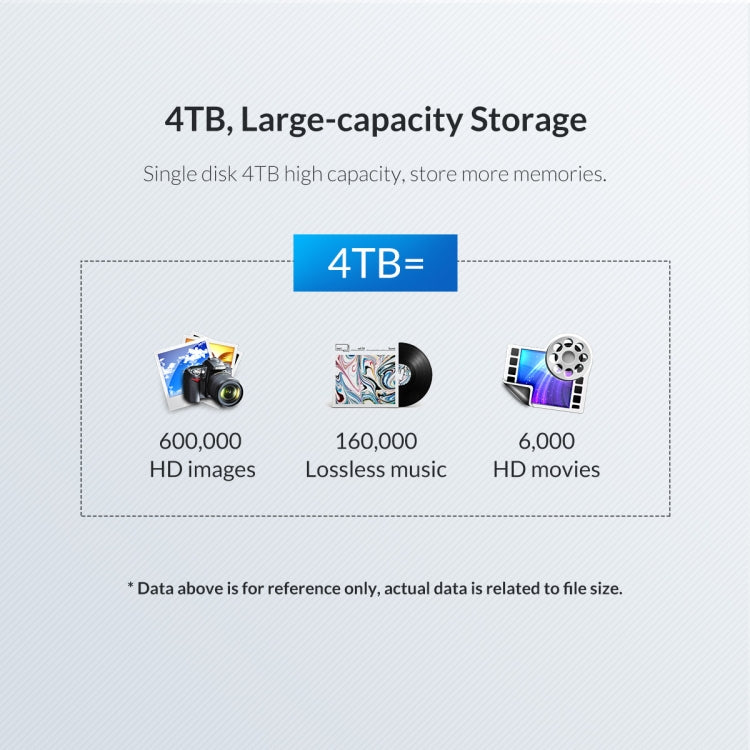 Transparent Series 2.5 inch 10Gbps Hard Drive Enclosure with Stand