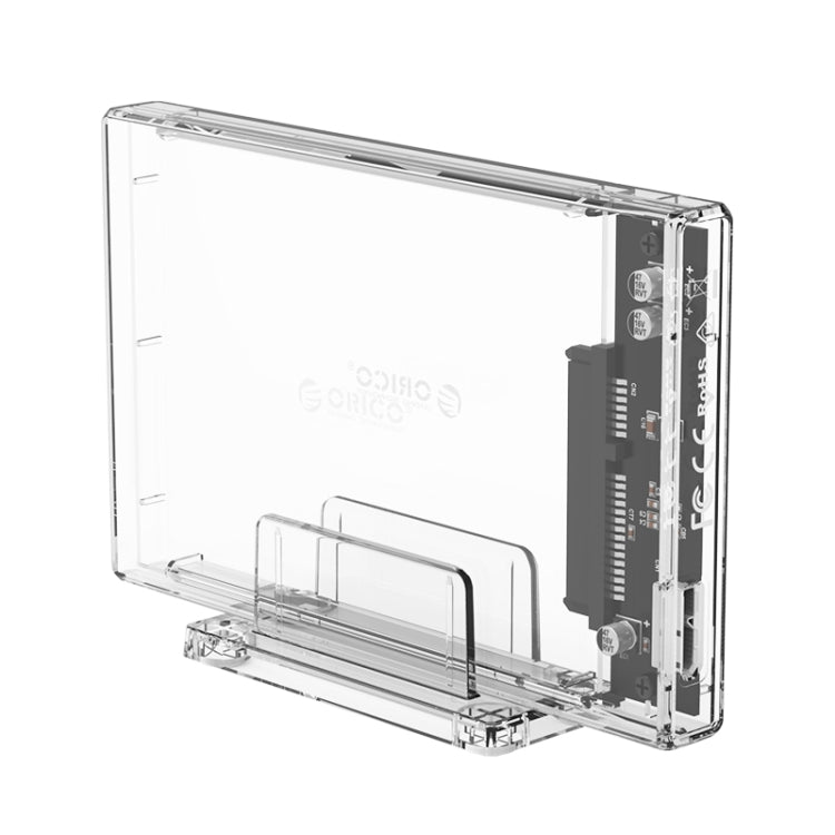 ORICO 2159U3 2.5 inch Transparent USB3.0 Hard Drive Enclosure with Stand