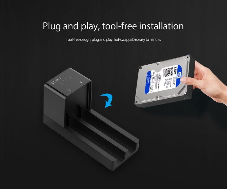 ORICO 6528US3-C 2.5 / 3.5 inch Hard Drive Enclosure with Duplicator