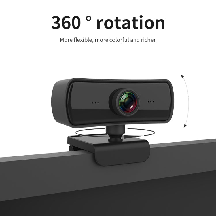 C3 400W Pixels 2K Resolution Auto Focus HD 1080P Webcam 360 Rotation For Live Broadcast Video Conference Work WebCamera With Mic USB Driver-free