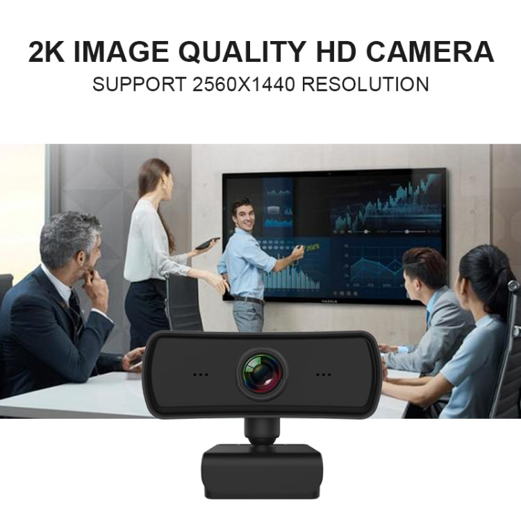 C3 400W Pixels 2K Resolution Auto Focus HD 1080P Webcam 360 Rotation For Live Broadcast Video Conference Work WebCamera With Mic USB Driver-free