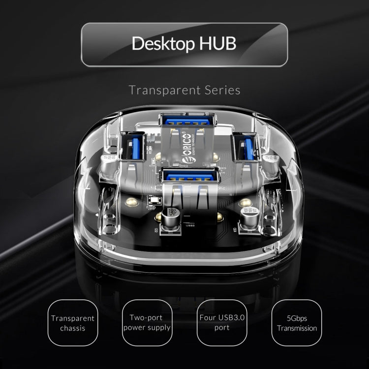 ORICO H4U-U3 4-Port Transparent HUB