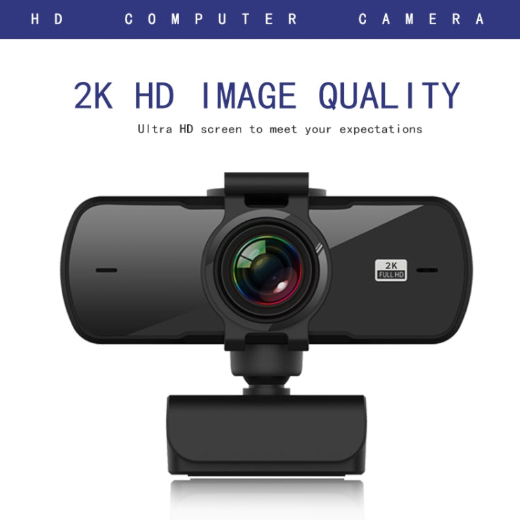 C5 4 Million Pixel Auto Focus 2K Full HD Webcam 360 Rotation USB Driver-free Live Broadcast WebCamera with Mic