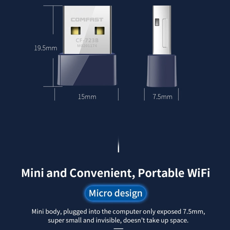 COMFAST CF-723B Mini 2 in 1 USB Bluetooth WiFi Adapter 150Mbps Wireless Network Card Receiver