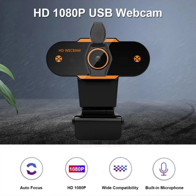 312 1080P HD USB 2.0 PC Desktop Camera Webcam with Mic, Cable Length: about 1.3m