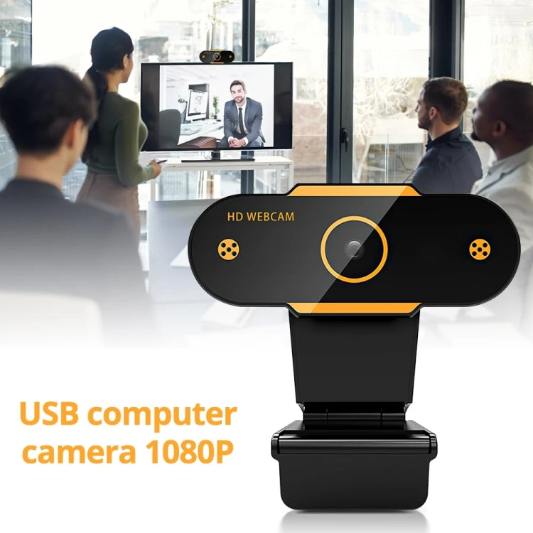 312 1080P HD USB 2.0 PC Desktop Camera Webcam with Mic, Cable Length: about 1.3m