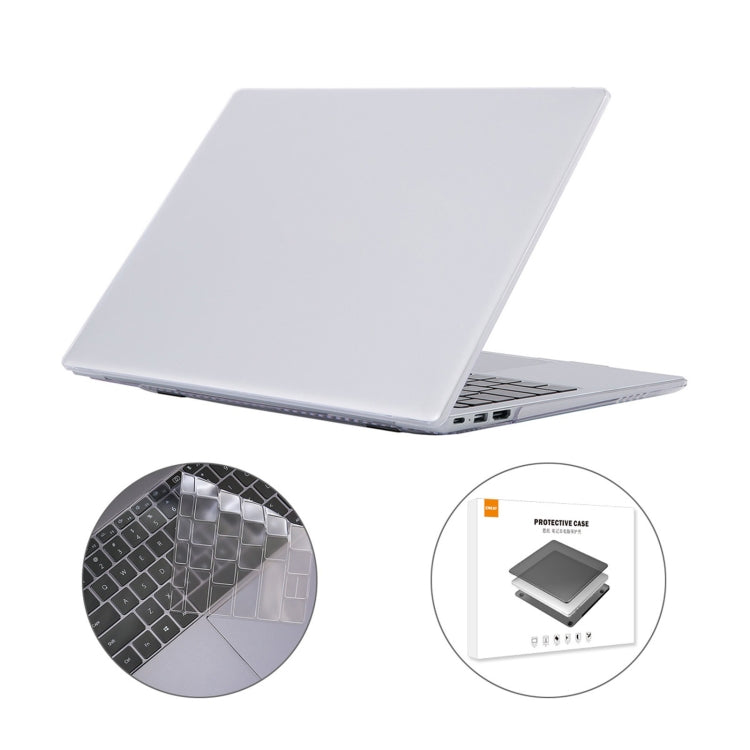 ENKAY for Huawei MateBook D 15  / Honor MagicBook 15 US Version 2 in 1 Crystal Protective Case with TPU Keyboard Film