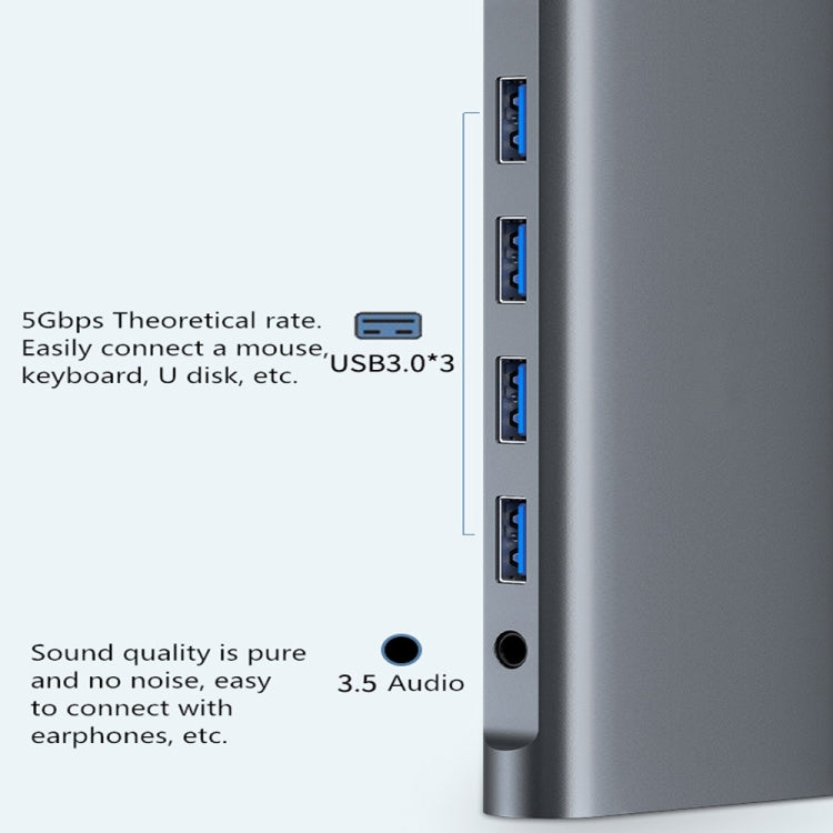 WS-04 12-in-1 Type-C Notebook Multi-function Docking Station