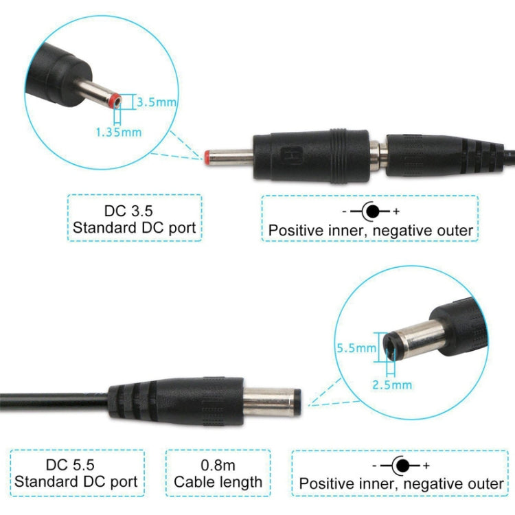 KWS-912V USB Boost Converter DC 5V to 9V 12V Converter Cable + 3.5x1.35mm Plug Set