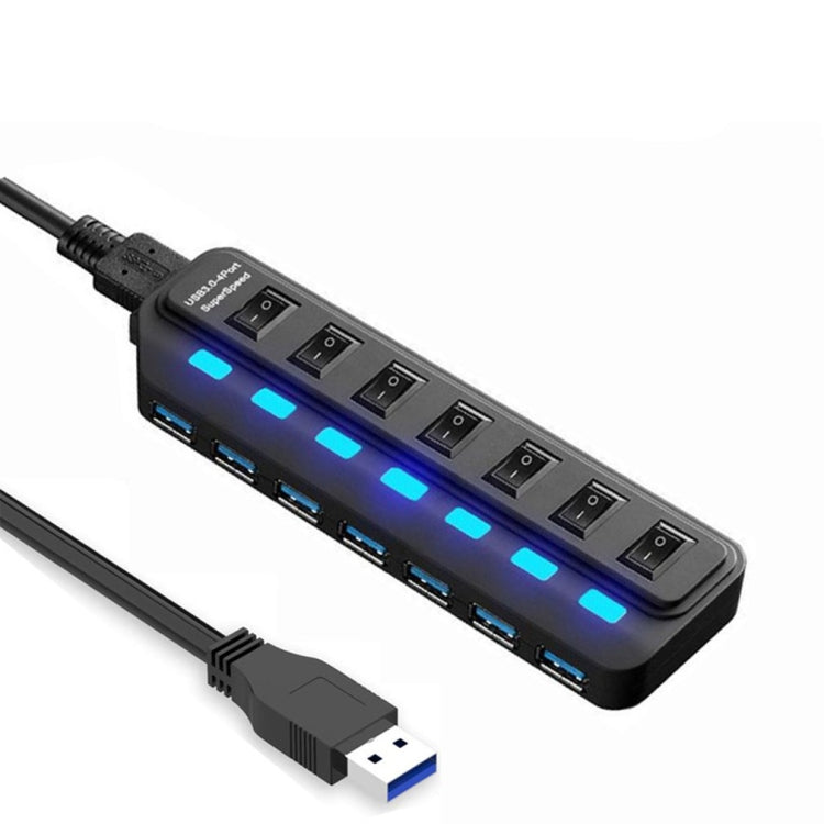 7 Ports USB 3.0 HUB Independent Switching Splitter