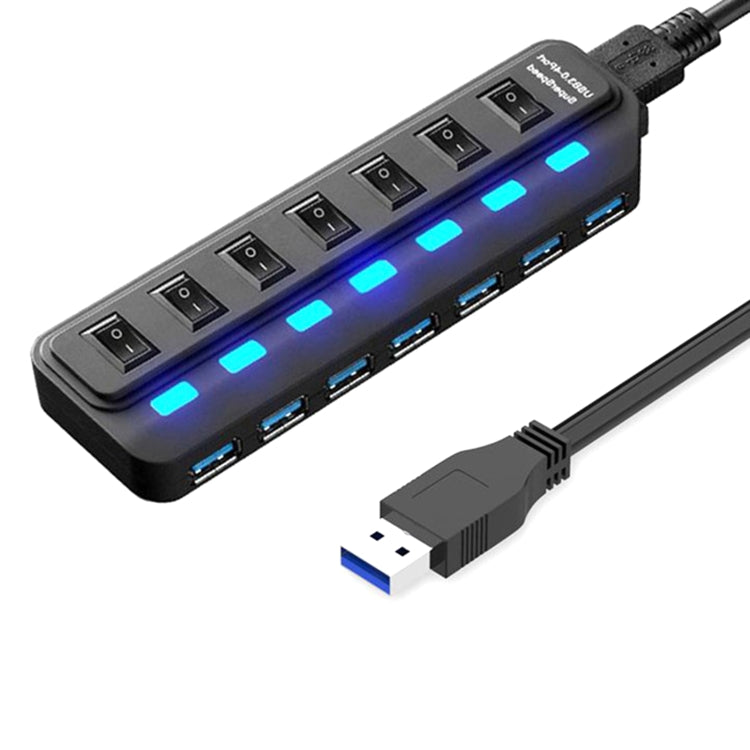 7 Ports USB 3.0 HUB Independent Switching Splitter