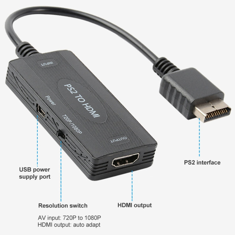 720P/1080P PS2 to HDMI Converter