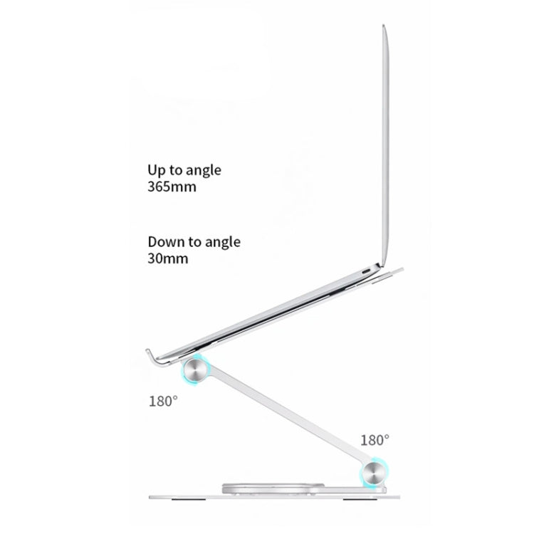 BONERUY L02 Laptop Stand 360 Degrees Rotating Dissipation Heat Aluminum Alloly Holder