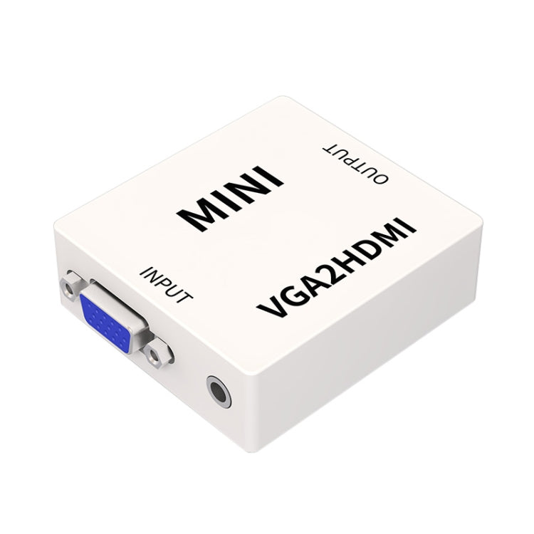 JSM Mini Size HD 1080P VGA to HDMI Scaler Box Audio Video Digital Converter Adapter