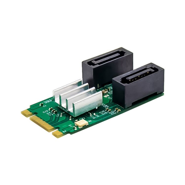 ST551 6Gbps PCIe B+M key to 2 Port SATA 3.0 Card M.2 to dual SATA  Adapter