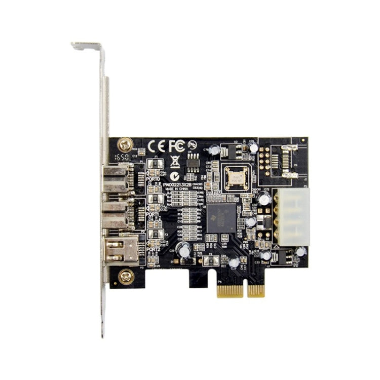 ST23 PCI Express 3 Port Firewire 1394B & 1394A PCIe 1.1 x1 Card