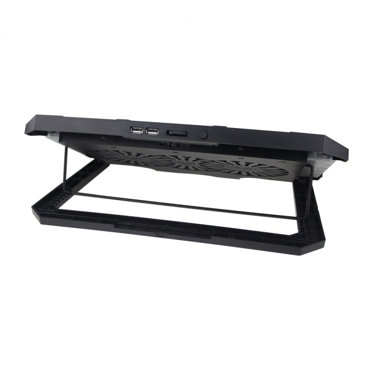 S900 Dual USB Ports Adjustable Height RGB Laptop Cooling Pad Stand