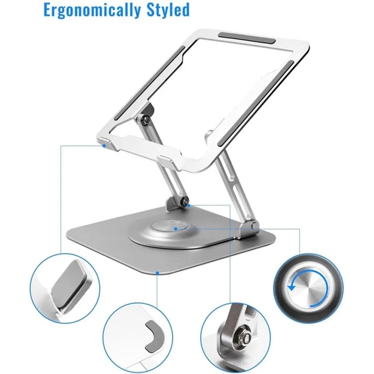 D147 Foldable 360 Degree Rotating Laptop Lifting Bracket Aluminum Alloy Notebook Desktop Stand