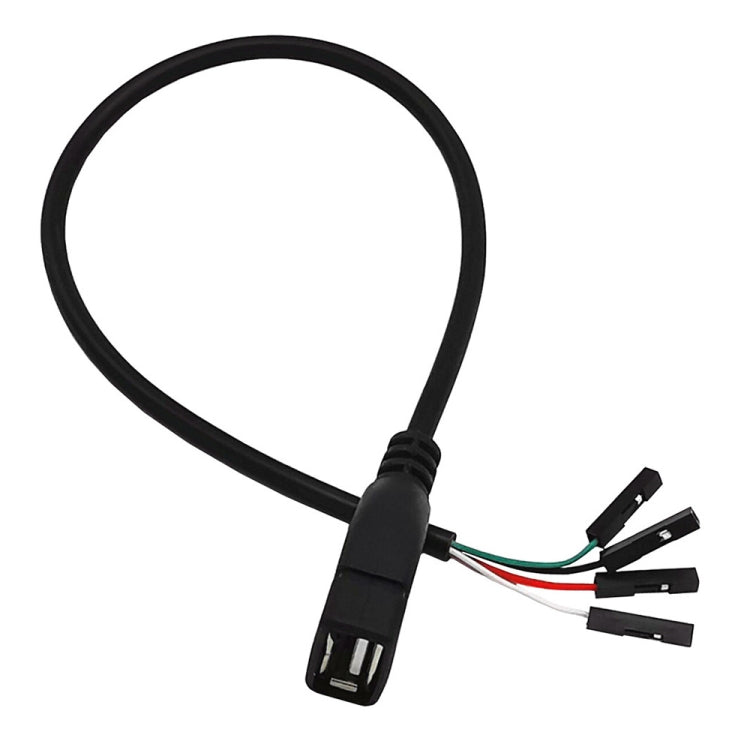 JUNSUNMAY USB 2.0 A to Female 4 Pin Dupont Motherboard Header Adapter Extender Cable, Length: 0.3m