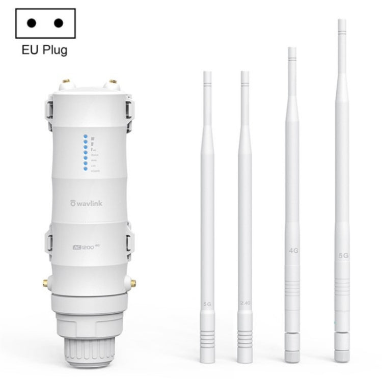 WAVLINK WN572HE4D AC1200 4G LTE WiFi Dual Band 4 Detachable Antennas Router