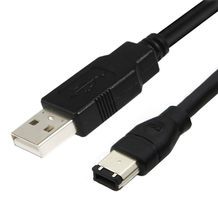 JUNSUNMAY Firewire IEEE 1394 6 Pin Male to USB 2.0 Male Adaptor Convertor Cable Cord