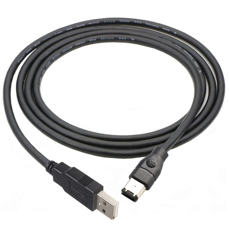 JUNSUNMAY Firewire IEEE 1394 6 Pin Male to USB 2.0 Male Adaptor Convertor Cable Cord