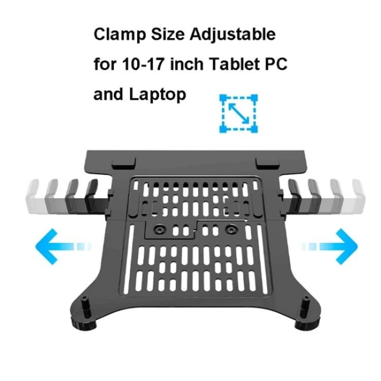 NB H100-FP For 10-17 inch Gas Spring Mechanism Full Motion Arm VESA Board Desktop Laptop Bracket