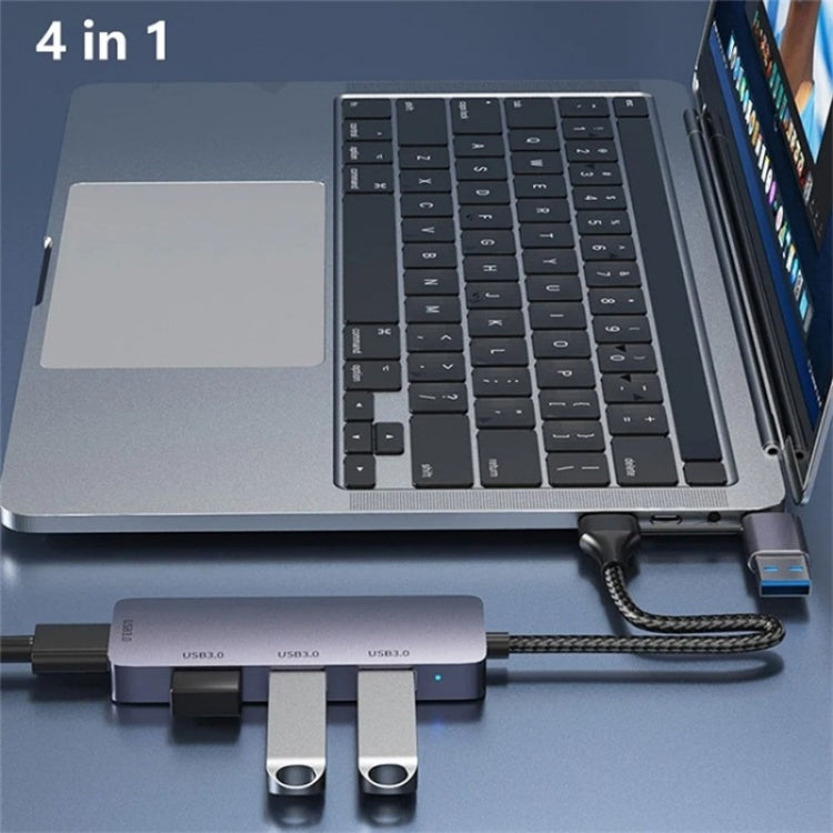 T203 USB + Type-C 3.0 Converter Hub 5Gbps USB 3.0 Data Transfer Adapter for Laptop / Tablet PC