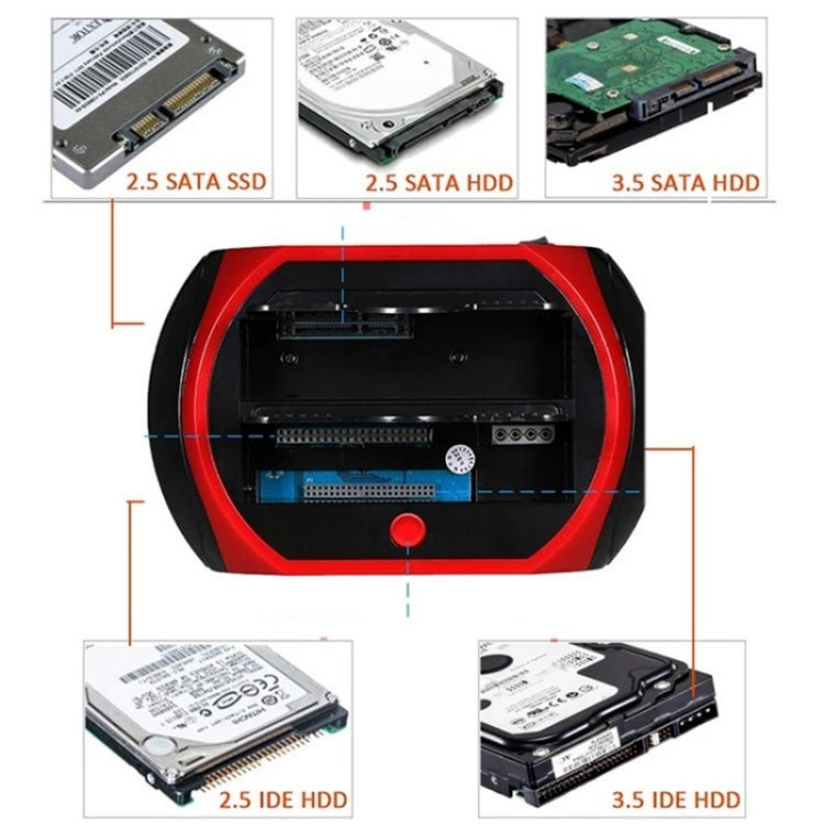 575D USB Hard Disk Holder Laptop Mobile Hard Disk Box 2.5 / 3.5inch SATA IDE HDD Base