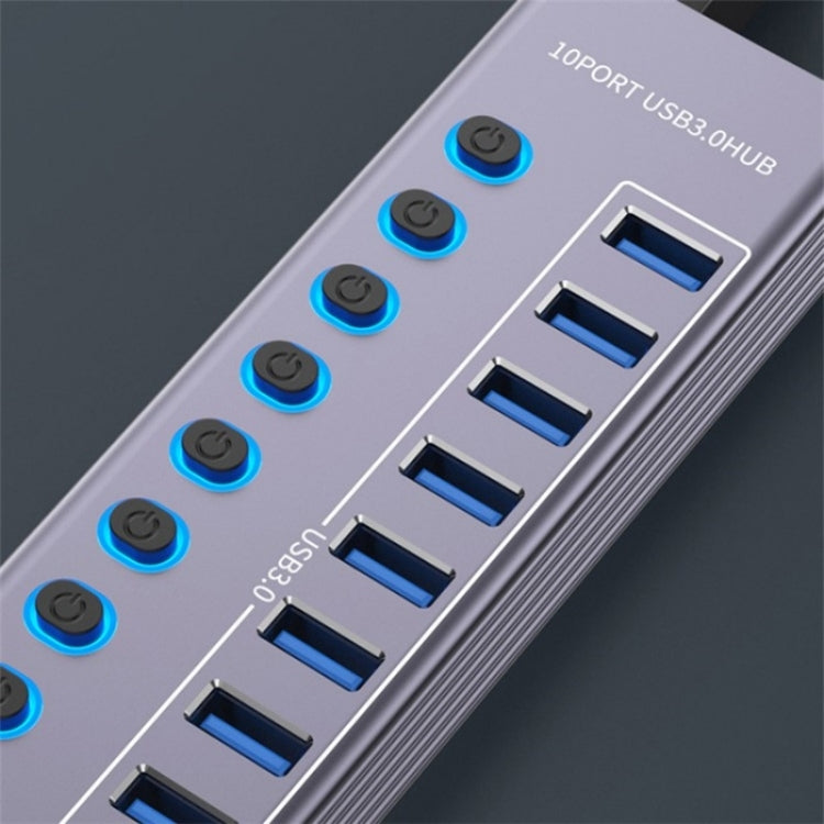 U310 10-in-1 USB 3.0 Extension HUB USB Power Charging Station with Individual Switch