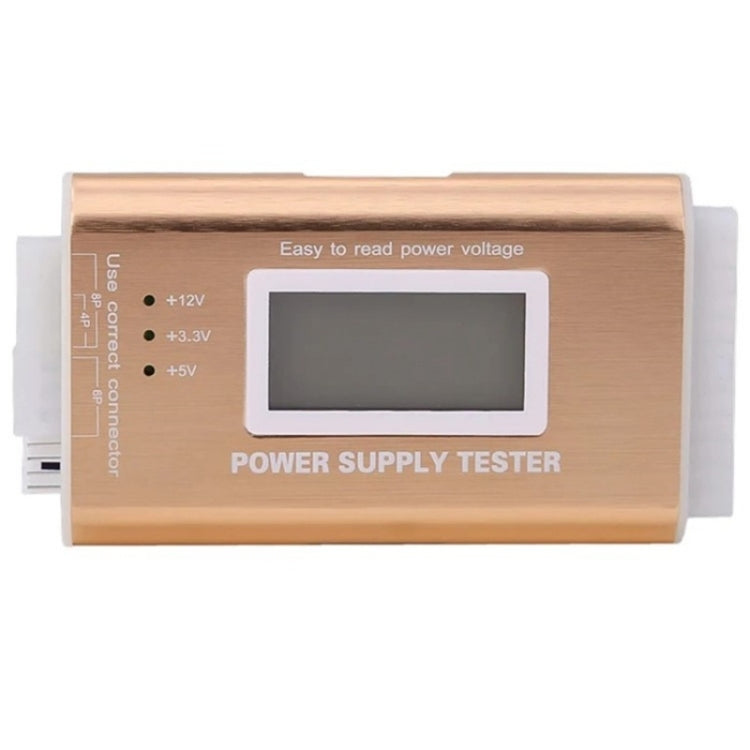 YNS-05 Desktop Computer Power Testing Tool Aluminum Alloy LCD Display ATX Power Tester