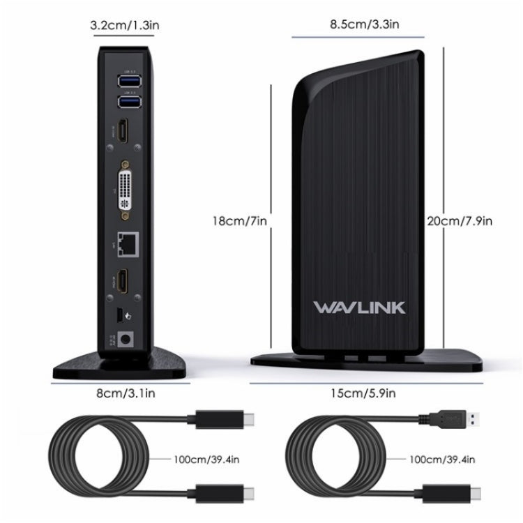 WAVLINK UG39PD1 13 in 1 Type-C Triple Monitors 4K HD Docking Station