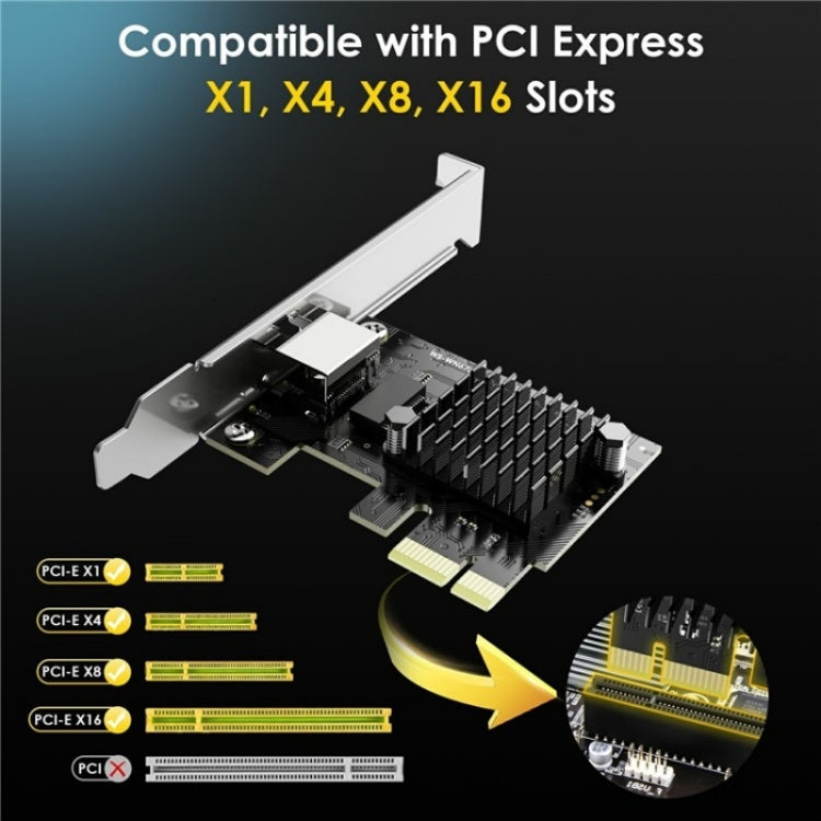 WAVLINK NWP002 2Gbps RTL8125B Chip RJ45 Ethernet Adapter Pcie Network Card