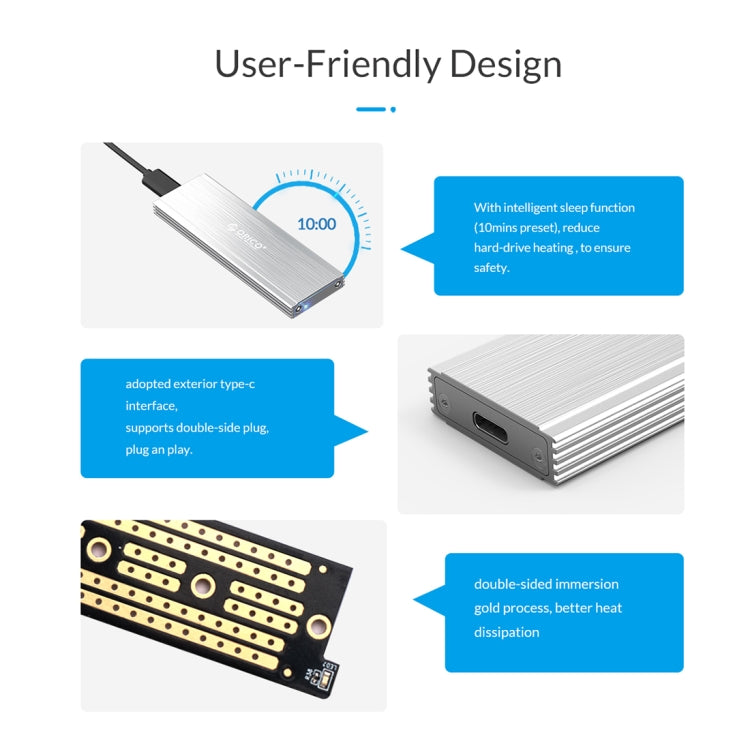 ORICO PRM2-C3 NVMe M.2 SSD Enclosure (10Gbps)