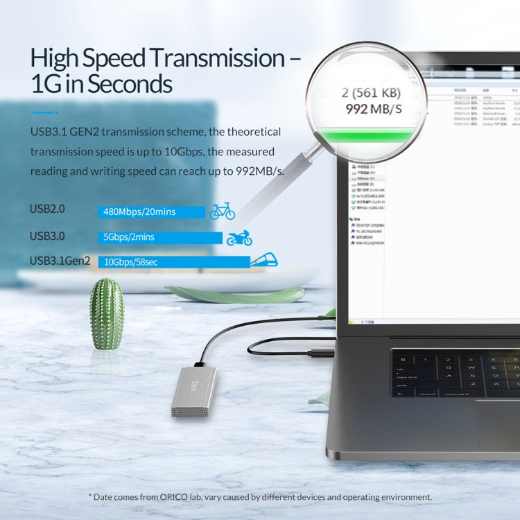 ORICO PRM2-C3 NVMe M.2 SSD Enclosure (10Gbps)