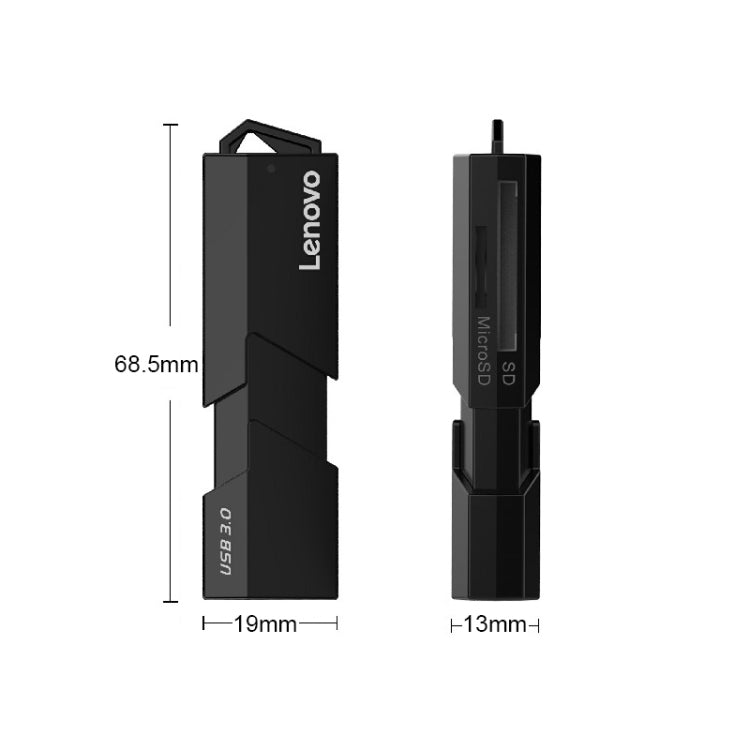 Lenovo D204 USB3.0 Two in One Card Reader