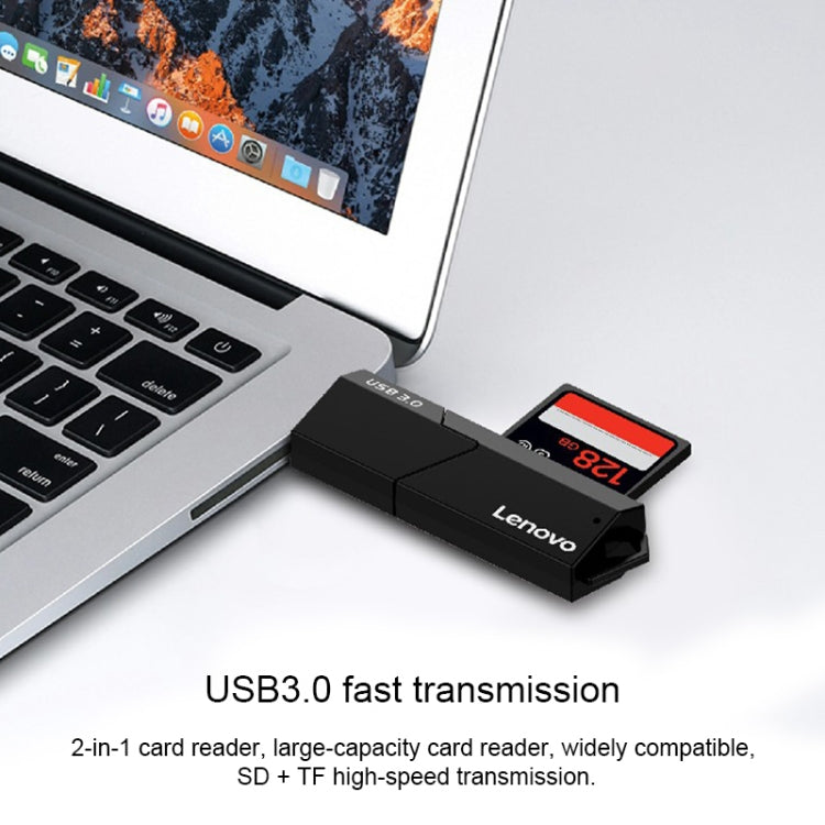 Lenovo D204 USB3.0 Two in One Card Reader