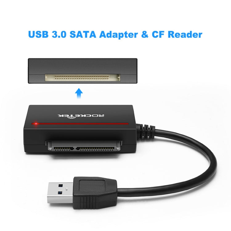 Rocketek RT-CFST USB 3.0 Memory Card Card Reader Topography SATA CF Adapter