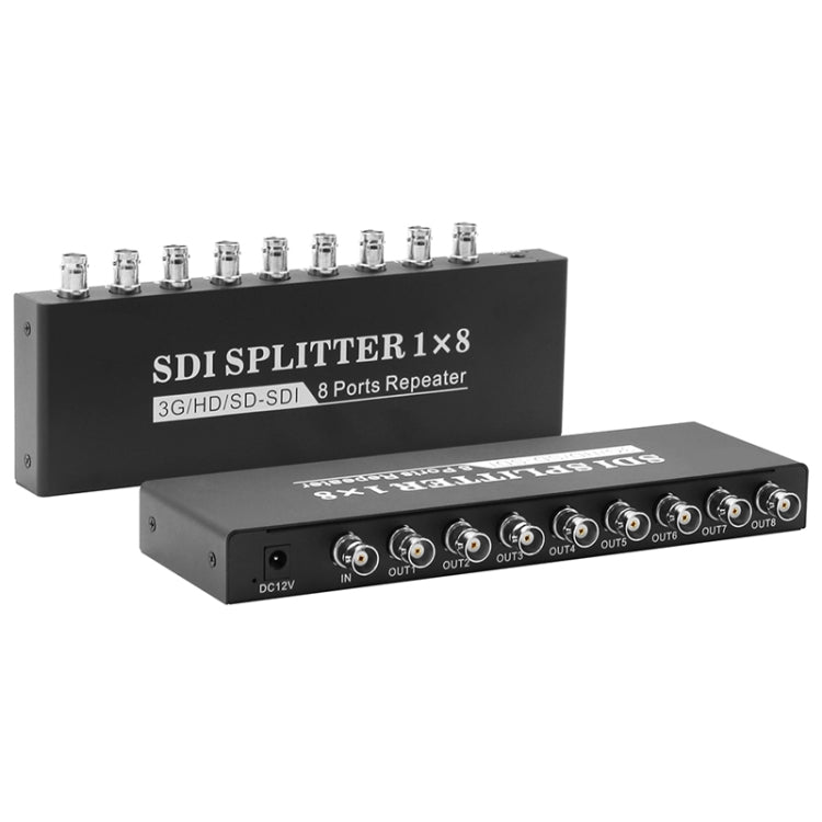 1 In 8 Out SD-SDI / HD-SDI / 3G-SDI Distribution Amplifier Video SDI Splitter