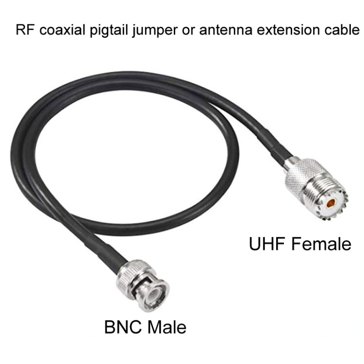 BNC Male To UHF Female RG58 Coaxial Adapter Cable