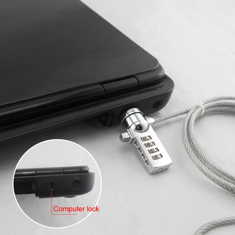 Four Digit Computer Lock Notebook Universal Anti-theft Password Lock