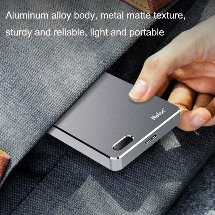 Netac K330 High Speed 2.5 Inch Fingerprint Encrypted Mobile Hard Drive, Capacity: