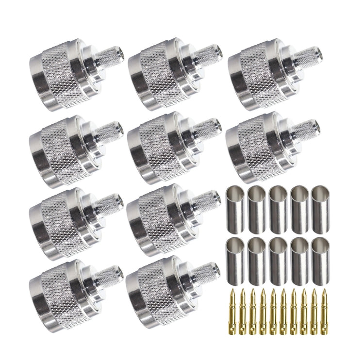 N Type Plug Connector Low Loss RF Coaxial Connector