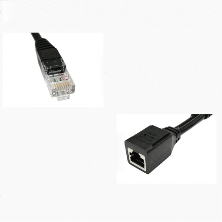 2 Sets RJ45 Network Signal Splitter Upoe Separation Cable