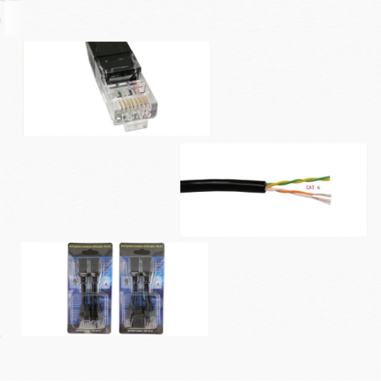 2 Sets RJ45 Network Signal Splitter Upoe Separation Cable