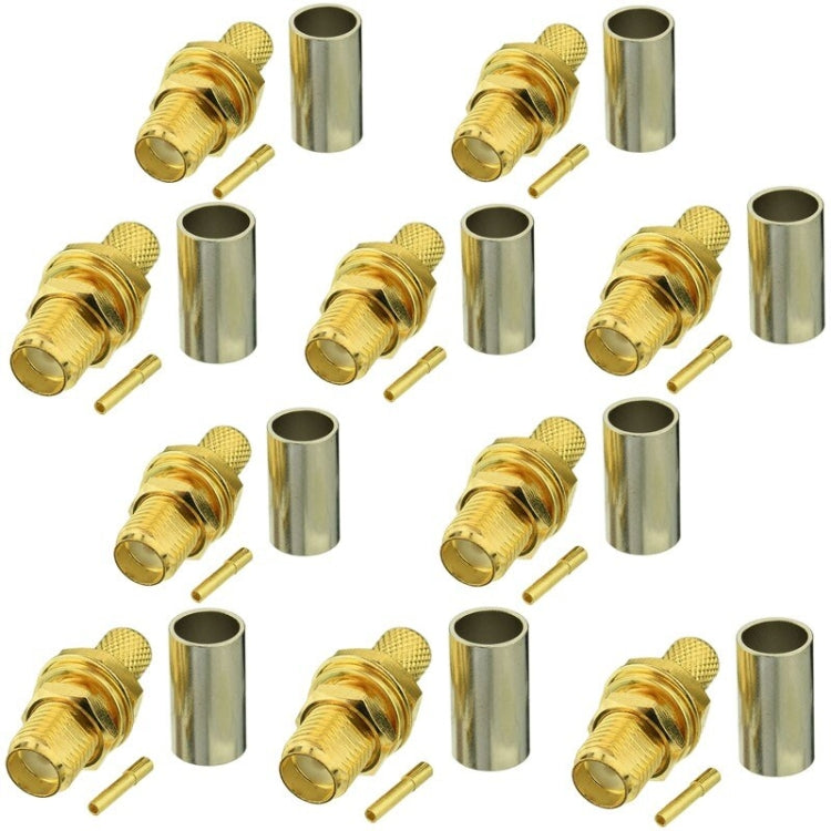 Plug Connector Crimp For RG58 / LMR195 / RG142 / RG400